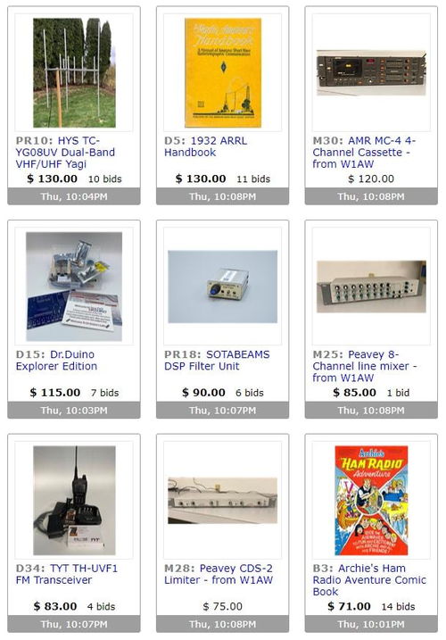 2021年ARRL在线拍卖 无线电设备与技术推广新机遇